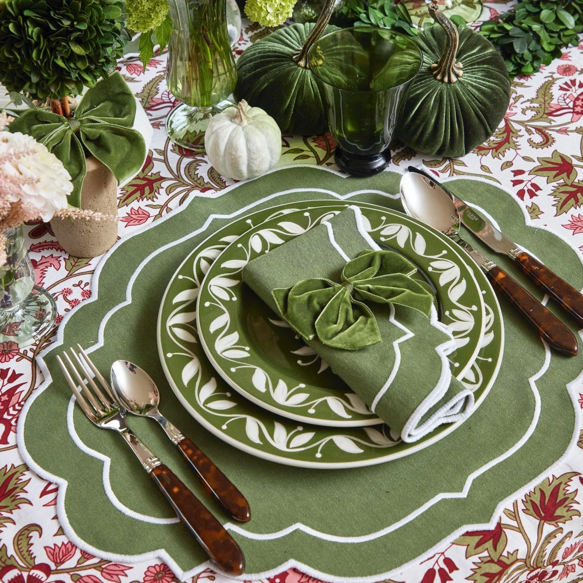 Edie Moss Green Napkins (Set Of 4)|Mrs. Alice