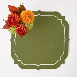 Edie Moss Green Napkins (Set Of 4)|Mrs. Alice