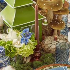 Elise Small Amber Candle Holder (Pair)|Mrs. Alice Sale