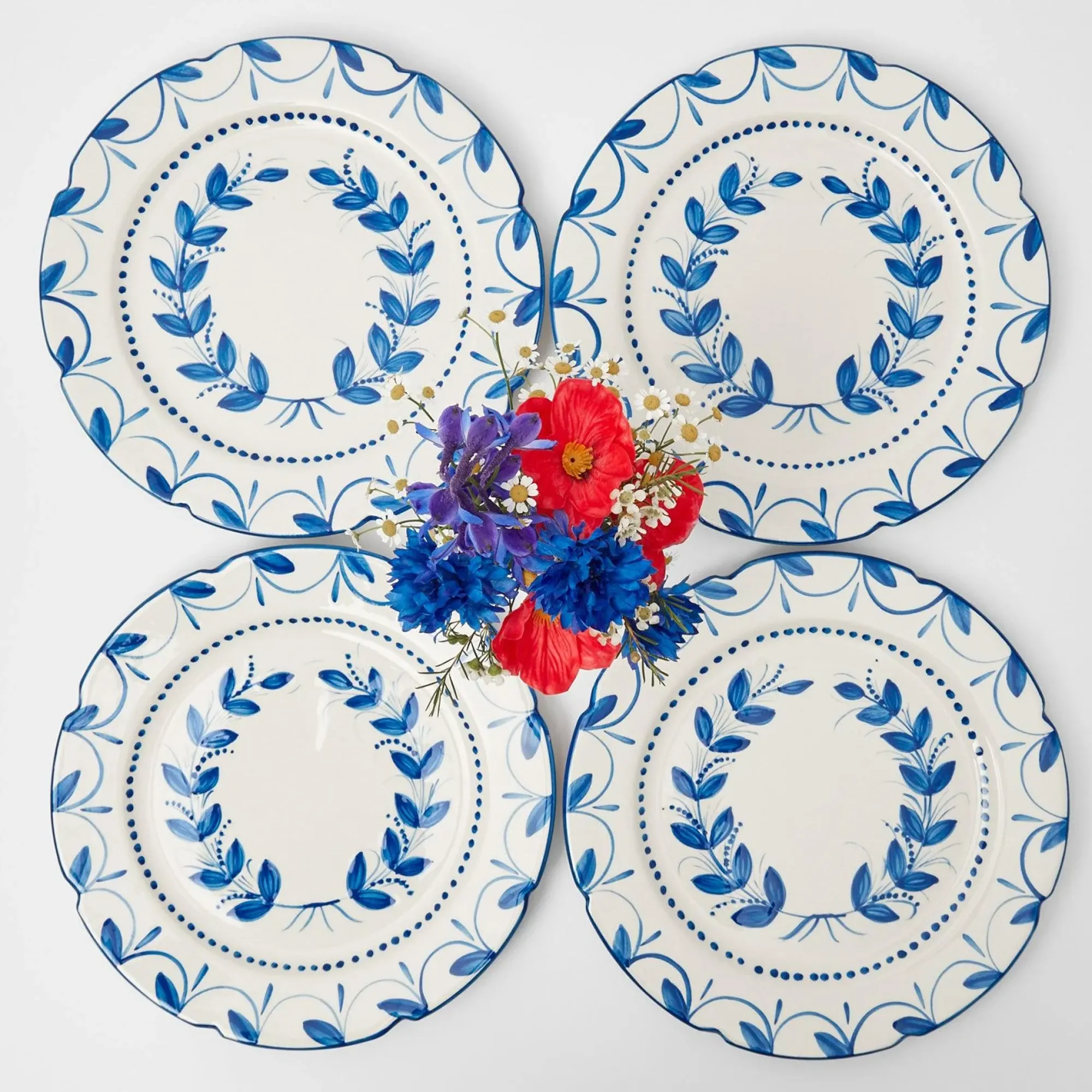 Elizabeth Garland Dinner Plates (Set Of 4)|Mrs. Alice Outlet