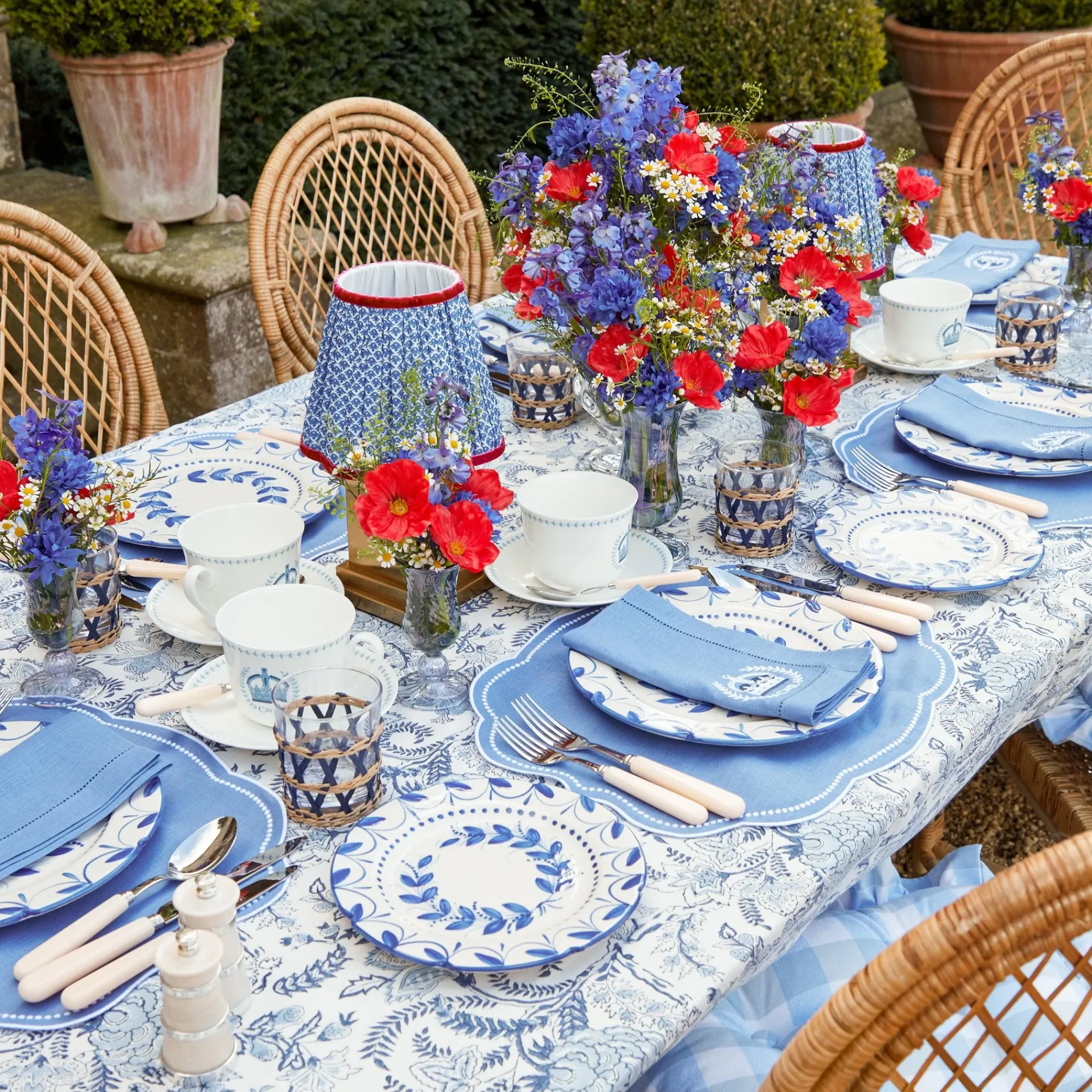 Elizabeth Garland Starter Plates (Set Of 4)|Mrs. Alice Clearance