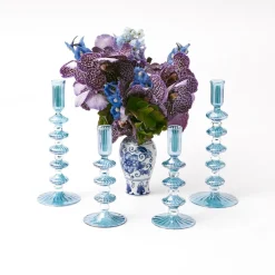 Elodie Blue Candle Holder Set|Mrs. Alice Best