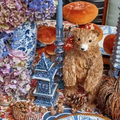 Elodie Blue Candle Holder Set|Mrs. Alice Best