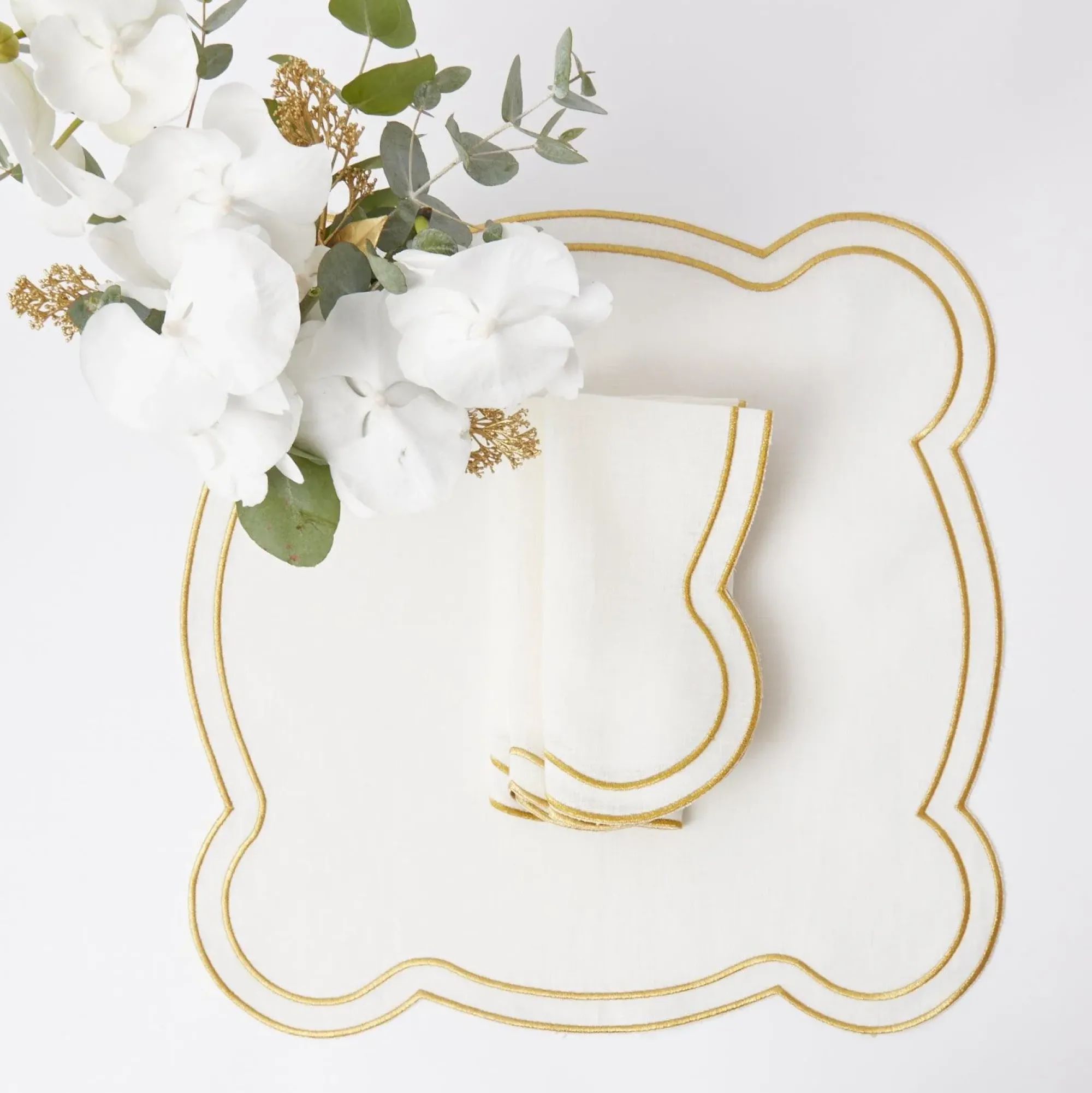 Eloise Gold Napkins (Set Of 4)|Mrs. Alice New