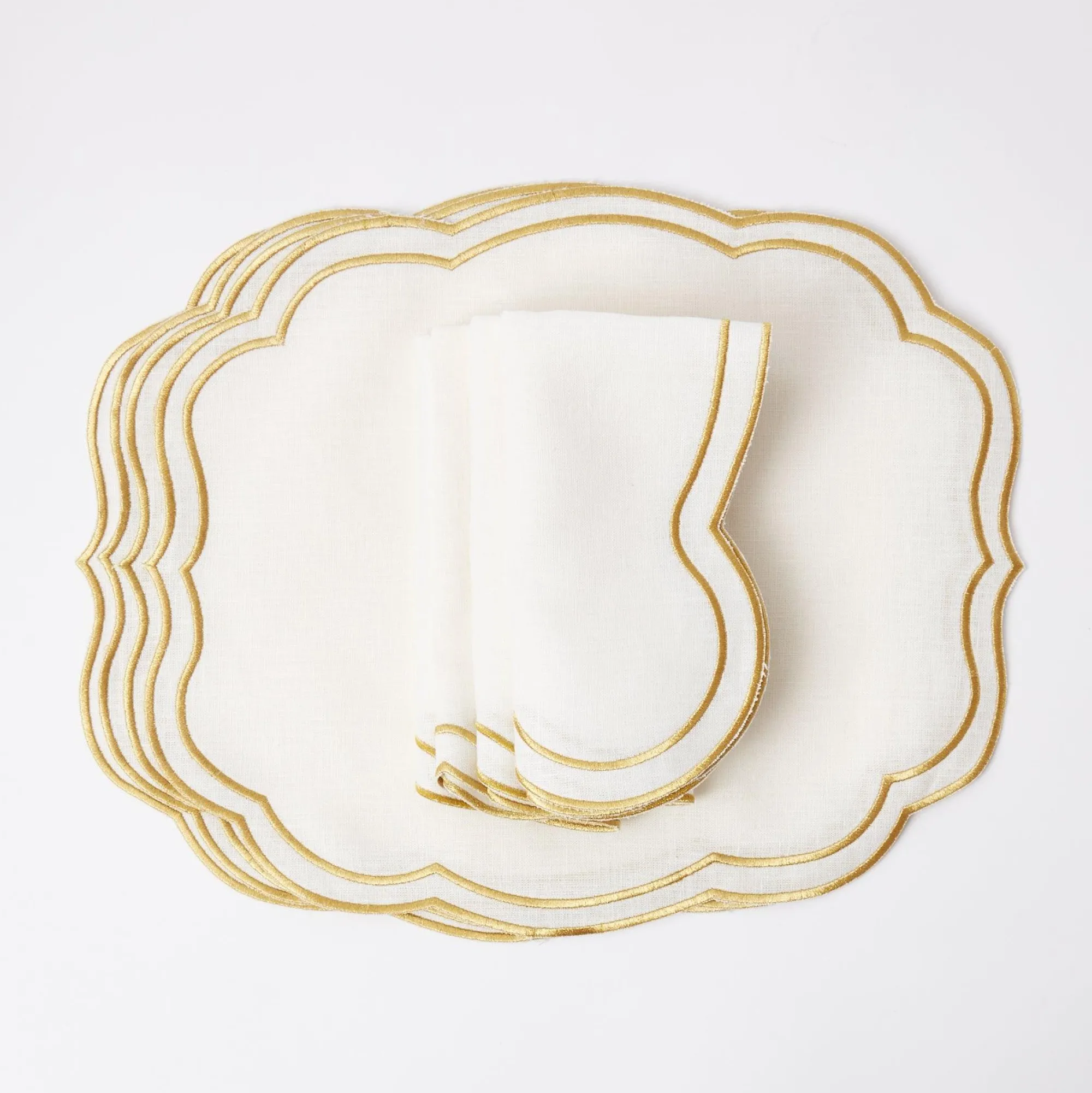 Eloise Gold Napkins (Set Of 4)|Mrs. Alice New