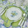 Eloise Green And Blue Placemats & Napkins (Set Of 4)|Mrs. Alice
