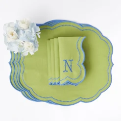 Eloise Green And Blue Placemats (Set Of 4)|Mrs. Alice Discount
