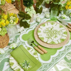 Emerald Hobnail Glasses & Jug Set|Mrs. Alice Hot