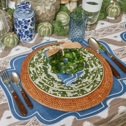 Eve Blue Linen Napkins (Set Of 4)|Mrs. Alice Best