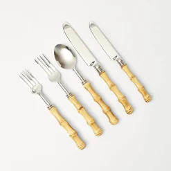 Faux Bamboo Cutlery (5 Piece)|Mrs. Alice Discount