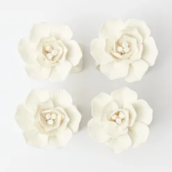 Fiore Porcelain Napkin Rings (Set Of 4)|Mrs. Alice Sale