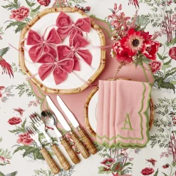 Fleur Pink Napkins (Set Of 4)|Mrs. Alice Outlet