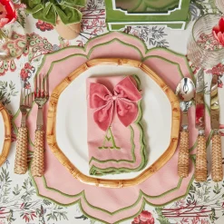 Fleur Pink Placemats (Set Of 4)|Mrs. Alice Hot