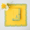 Fleur Yellow Napkins (Set Of 4)|Mrs. Alice Discount