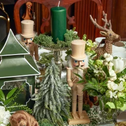 Forest Green Pillar Candles (Pair)|Mrs. Alice Online