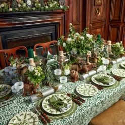 Forest Green Pillar Candles (Pair)|Mrs. Alice Online