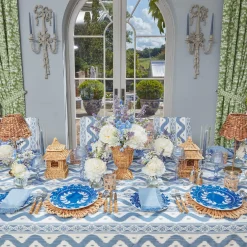 French Blue Garland Starter Plates (Set Of 4)|Mrs. Alice Outlet