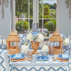 French Blue Garland Starter Plate|Mrs. Alice Clearance