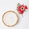 Geometric Bamboo Starter Plate (Set Of 4)|Mrs. Alice Discount