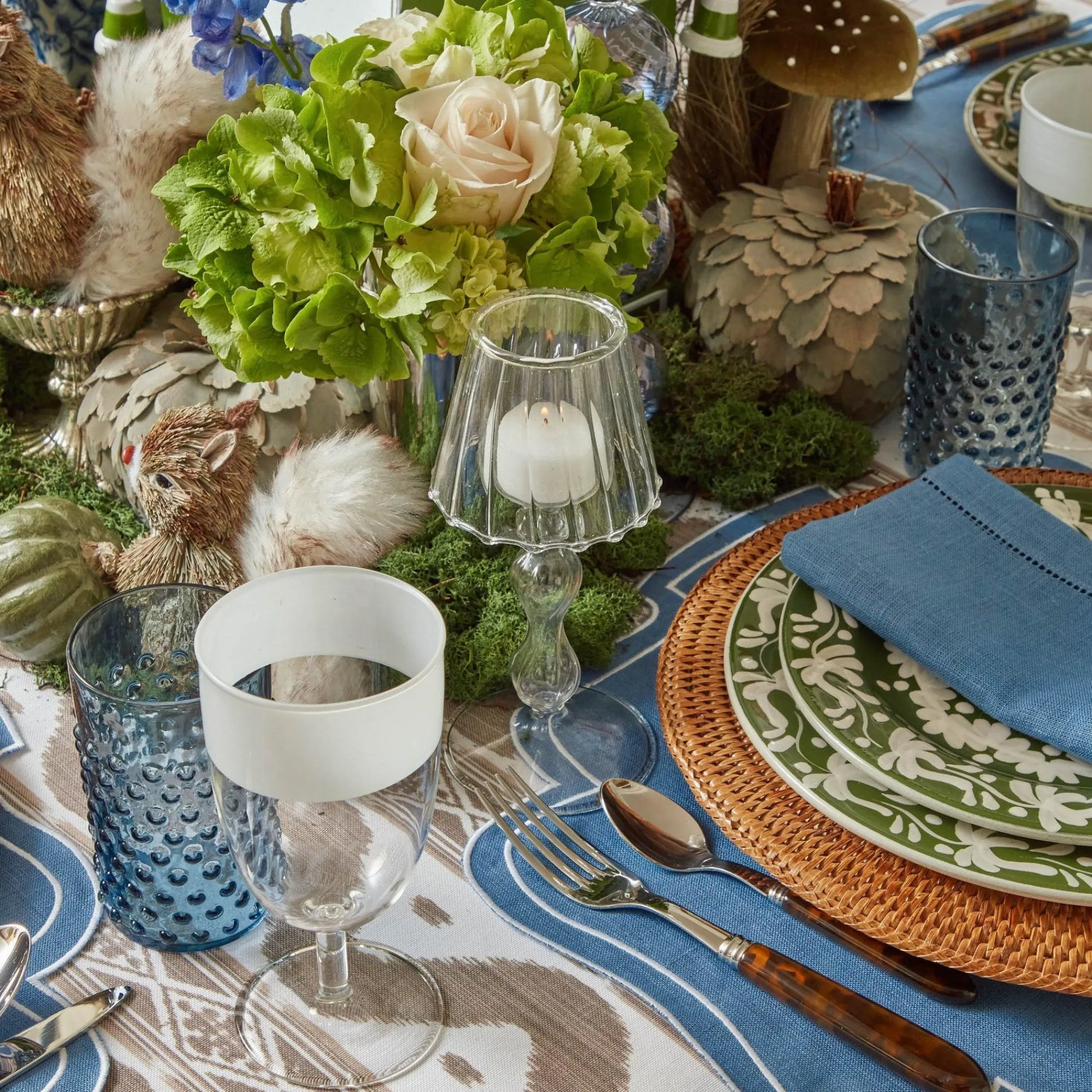 Glass Lantern Tea Light Holder (Pair) - 18Cm|Mrs. Alice Clearance