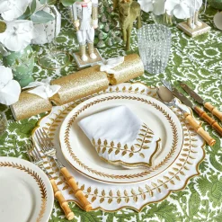 Gold Garland Dinner Plates (Set Of 4)|Mrs. Alice Best