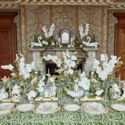 Gold Garland Dinner Plate|Mrs. Alice Outlet