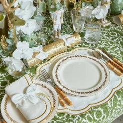 Gold Garland Dinner Plate|Mrs. Alice Outlet