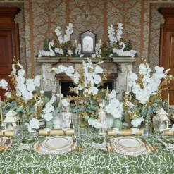 Gold Garland Dinner Plate|Mrs. Alice Outlet