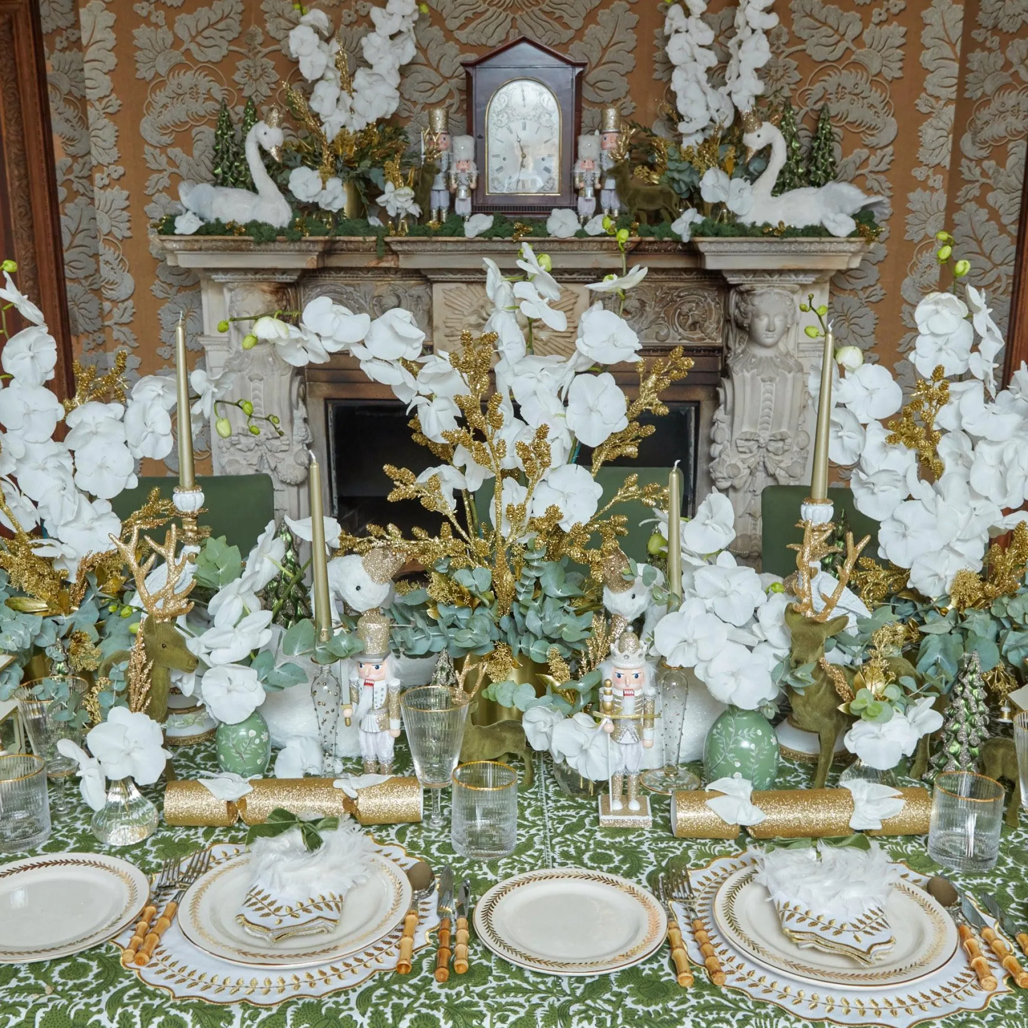 Gold Garland Starter Plates (Set Of 4)|Mrs. Alice Best