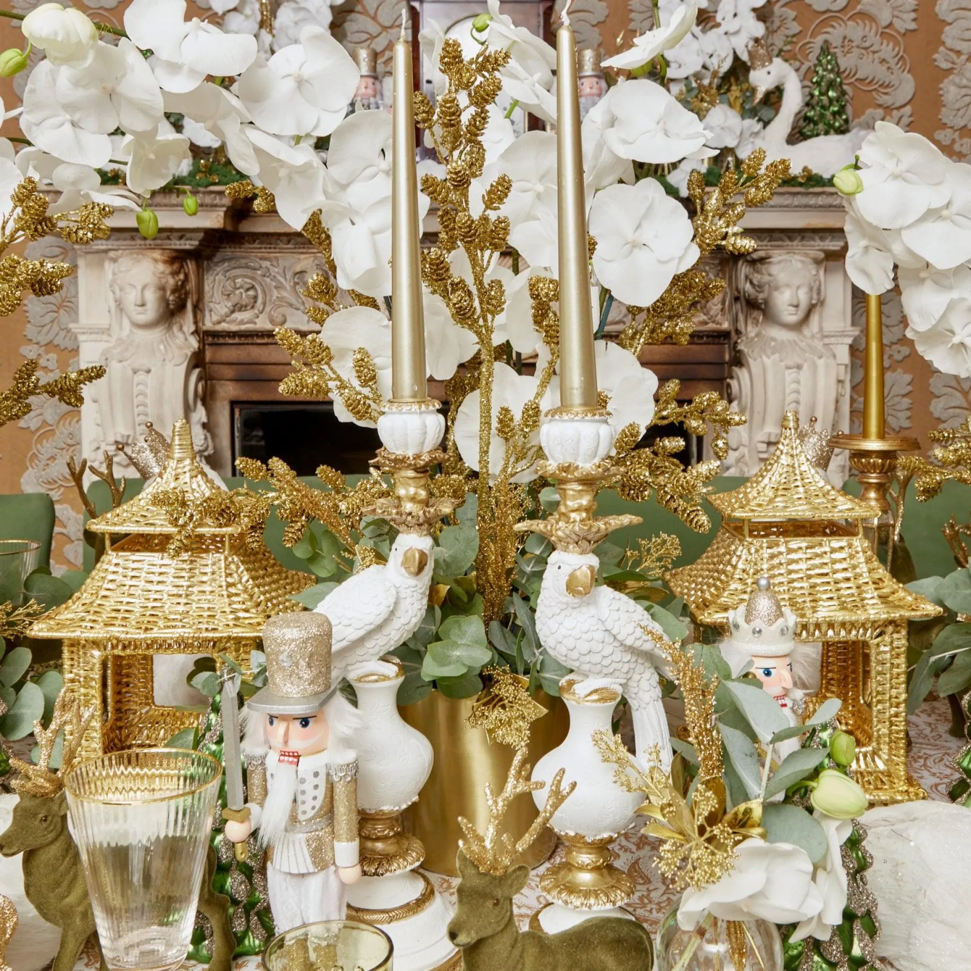 Gold Rattan Pagoda Lantern|Mrs. Alice Outlet