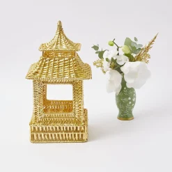 Gold Rattan Pagoda Lantern|Mrs. Alice