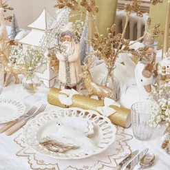 Gold Snowflake Napkins (Set Of 4)|Mrs. Alice Online