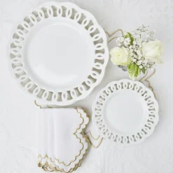 Gold Snowflake Napkins (Set Of 4)|Mrs. Alice Online