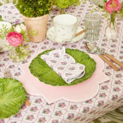 Green & White Rim Water Glasses (Set Of 4)|Mrs. Alice Outlet