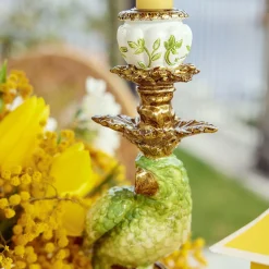 Green & Yellow Parrot Candlescape|Mrs. Alice Outlet