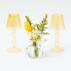 Green & Yellow Parrot Candlescape|Mrs. Alice Clearance