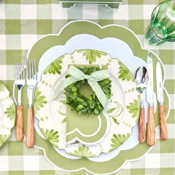 Green Applique Napkins (Set Of 4)|Mrs. Alice Outlet