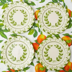 Green Garland Dinner Plates (Set Of 4)|Mrs. Alice Discount