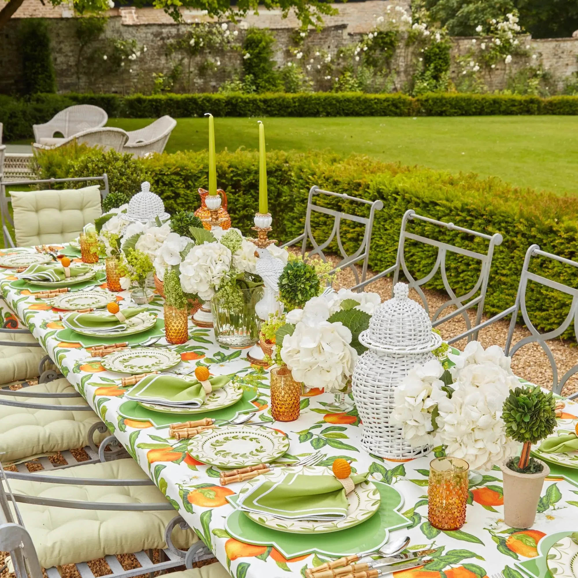 Green Garland Dinner Plates (Set Of 4)|Mrs. Alice Discount