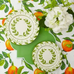 Green Garland Starter Plates (Set Of 4)|Mrs. Alice Clearance