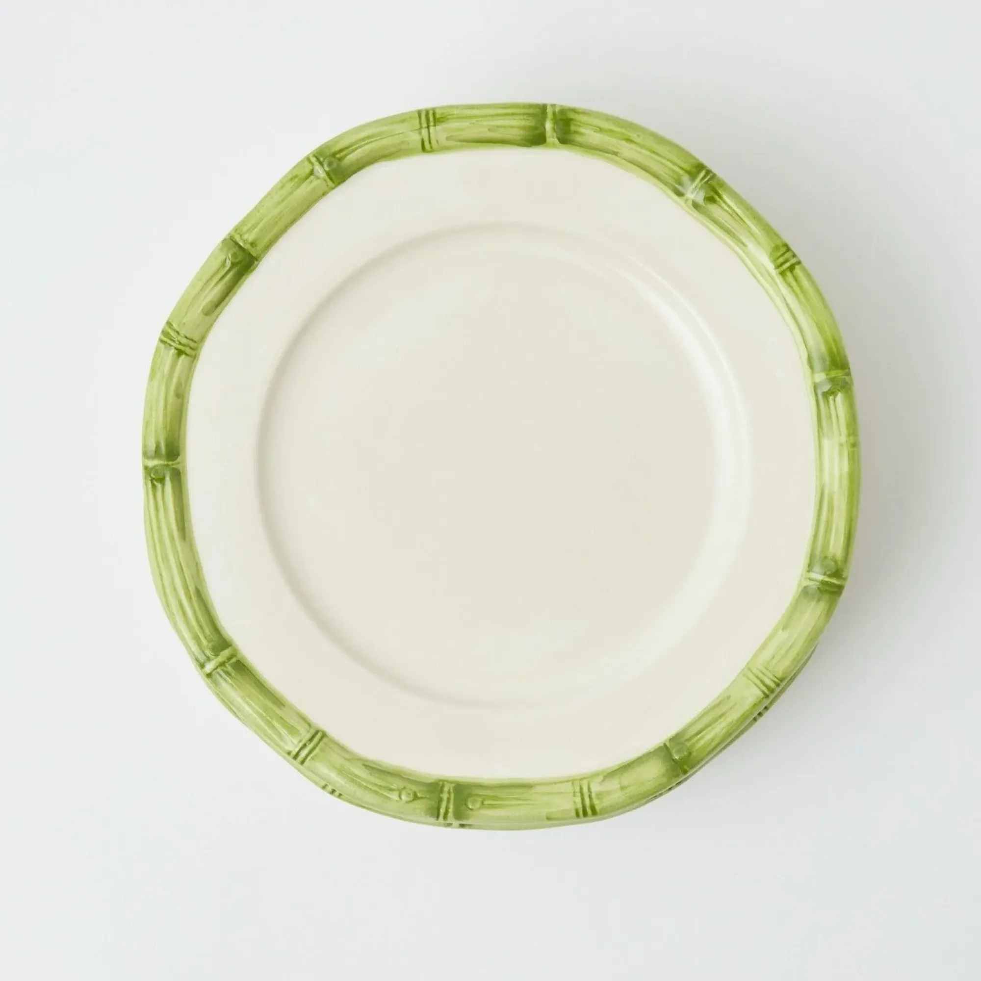 Green Geometric Bamboo Starter Plate (Set Of 4)|Mrs. Alice Sale