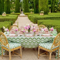 Green Ikat Tablecloth|Mrs. Alice Sale