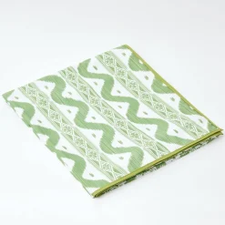 Green Ikat Tablecloth|Mrs. Alice Sale