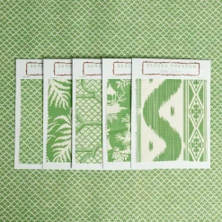 Green Lotus Flower Fabric|Mrs. Alice Clearance