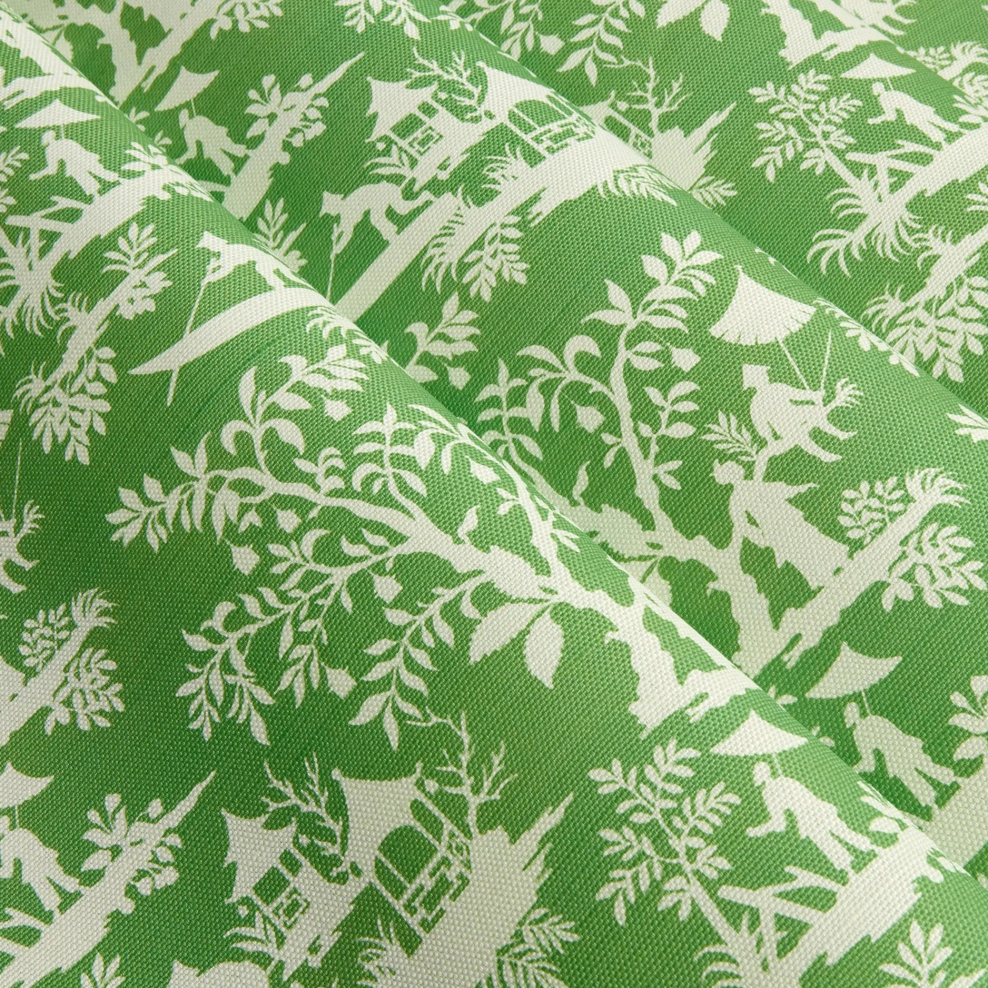 Green Pagoda Garden Fabric|Mrs. Alice Discount