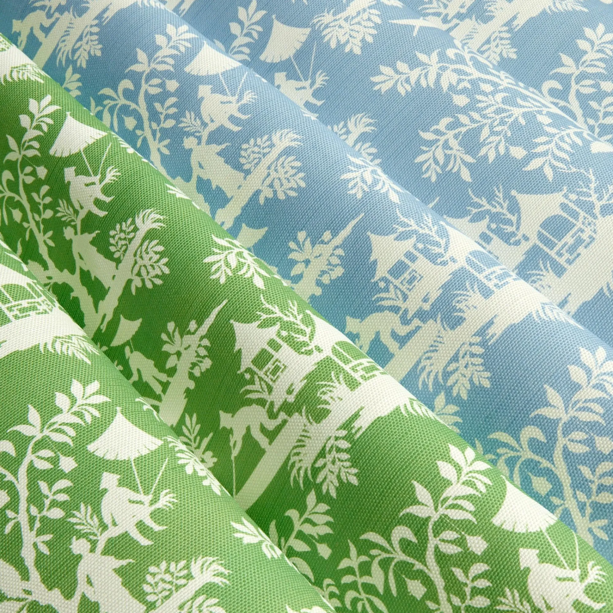 Green Pagoda Garden Fabric|Mrs. Alice Discount
