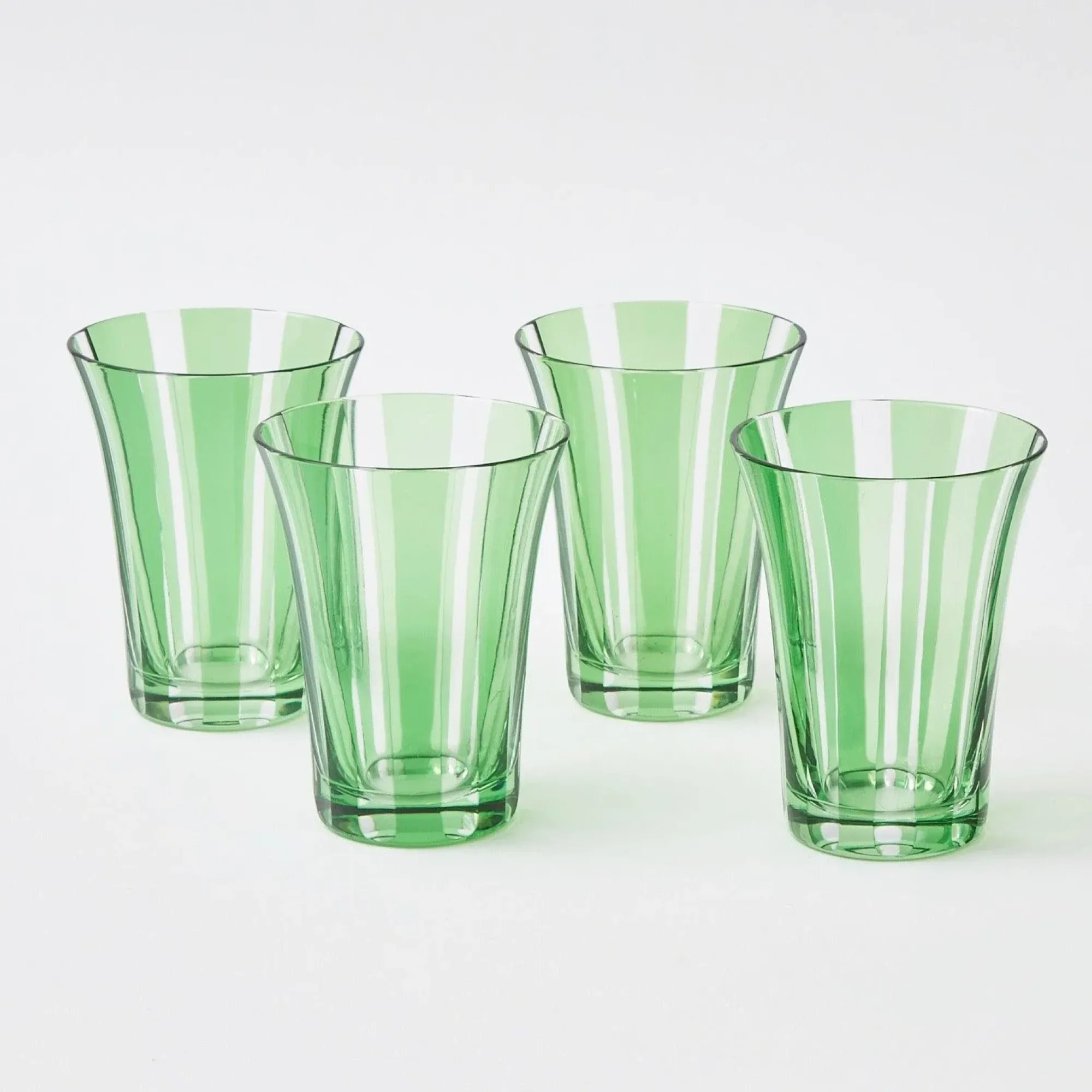Green Positano Glasses (Set Of 4)|Mrs. Alice