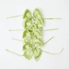 Green Saddle Stitch Napkin Bows (Set Of 4)|Mrs. Alice New