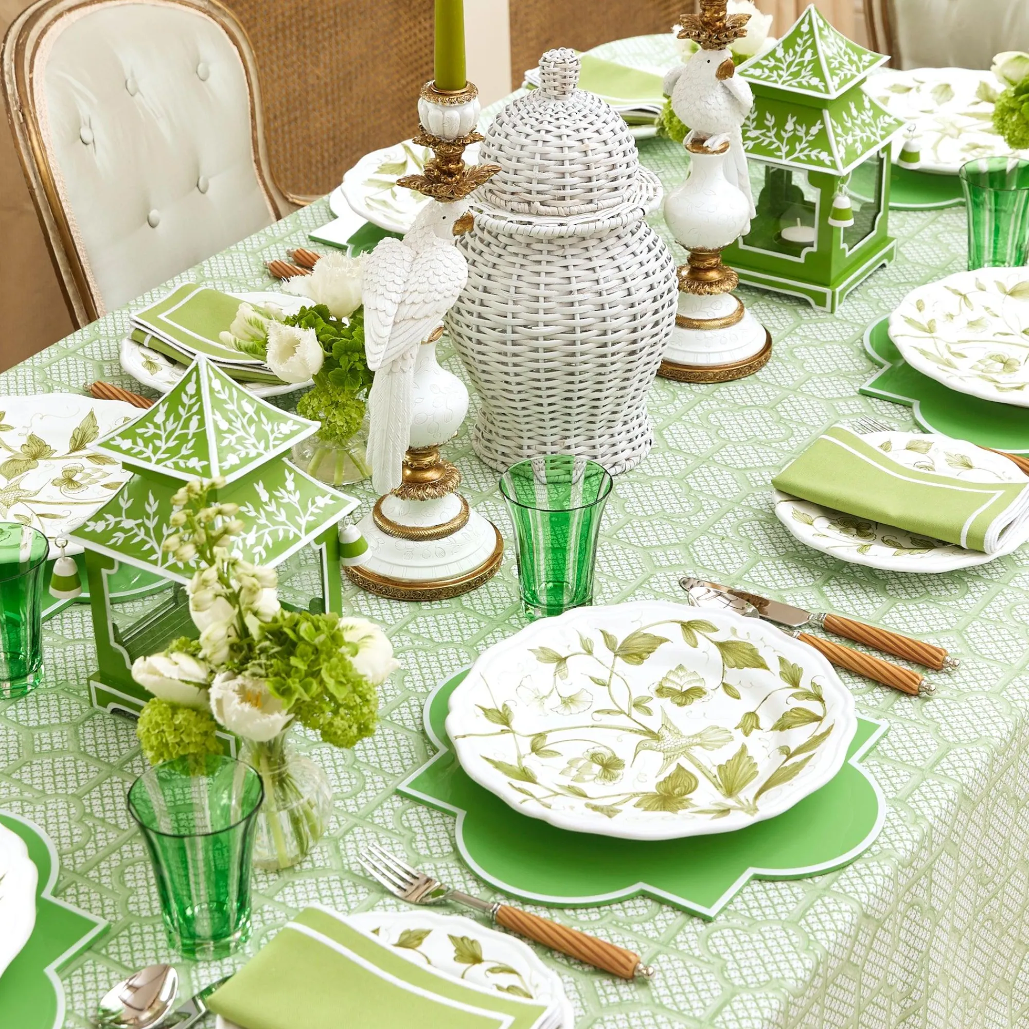 Hand Painted Hummingbird Dinner Plate|Mrs. Alice Hot