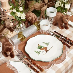 Heidi & Hans Skier Dinner Plate (Set Of 4)|Mrs. Alice Discount